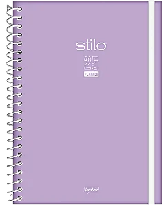 PLANNER 2025 - ESPIRAL - CAPA DURA - STILO JANDAIA - ROXO