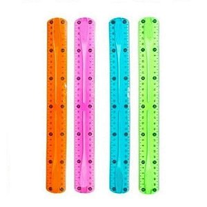 RÉGUA FLEXÍVEL - 30 CM - NEON - BRW