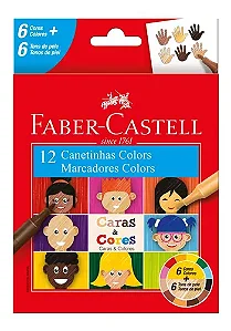 CANETINHAS CARAS E CORES - FABER CASTELL