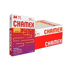 CAIXA COM 10 RESMAS - PAPEL SULFITE CHAMEX