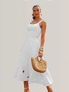 Vestido Bordado Floral