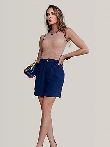 Short Alfaiataria com Cinto