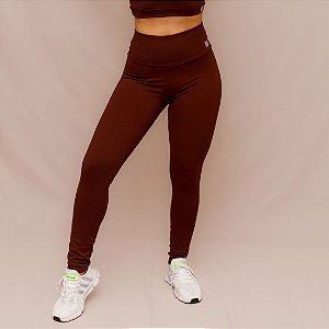 Legging Confort Treino Corrida - Coffee