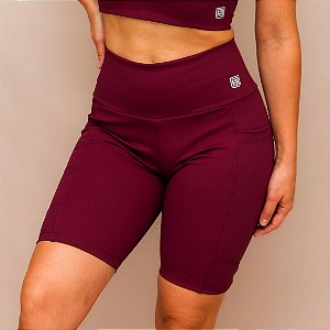 Bermuda Confort Bolso Treino Corrida - Roxo Profundo