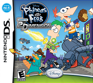 Phineas & Ferb Across the 2nd Dimension - Jogo em Mídia Física - Nintendo DS