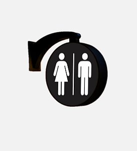 Luminoso Dupla face Banheiro