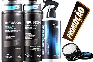 Truss Infusion Shampoo e Cond 300ml+Uso Obrigatorio+Mini Net