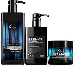 Truss Bidimensonal Shampoo 1L+ Net Mask 550g+Infusion 650ml