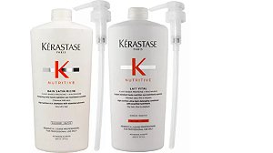 Kérastase Nutritive Shampoo Satin Riche e Cond Lait Vital 1L