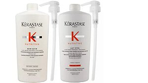 Kérastase Nutritive Shampoo Satin e Condic. Lait Vital 1Litro