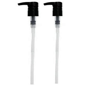Kit Com 2 Pump Válvula Preta P/Shampoo E Condicionador