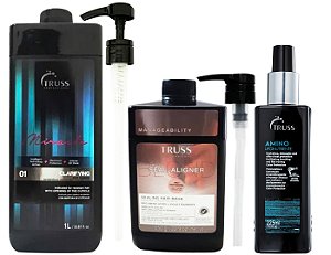 Truss Clarifying Shampoo 1L + Seal-Aligner Blond  + Amino