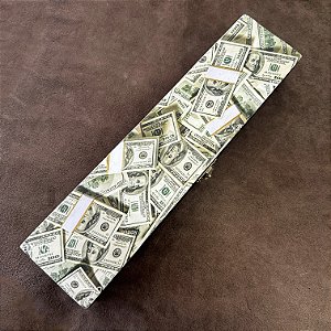 Caixa Personalizada "Dólar" - Madeira