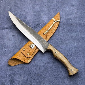 Faca Campeira 8" - Carbono 1075 - Cabo Tradicional