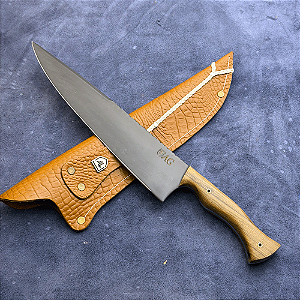 Faca Chef 10" - Carbono 1075 - Cabo Tradicional