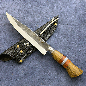 Faca Churrasco 8" - Carbono 1070 - Cabo Tradicional