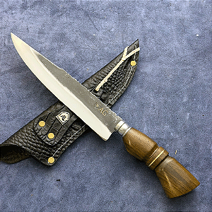 Faca Churrasco 8" - Carbono 1070 - Cabo Tradicional