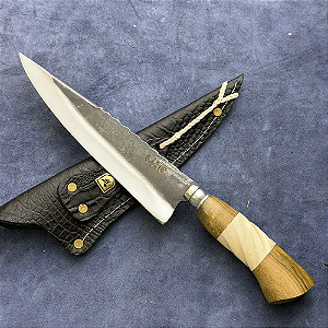 Faca Churrasco 8" - Carbono 1070 - Cabo Tradicional