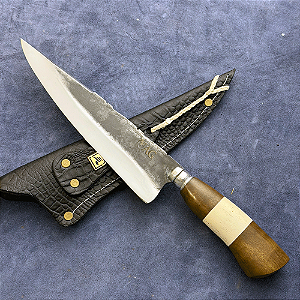 Faca Churrasco 8" - Carbono 1070 - Cabo Tradicional