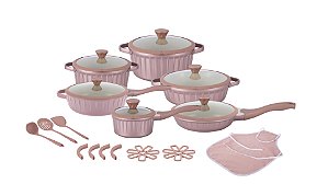 Donna Antiaderente 22 Peças - Rosa