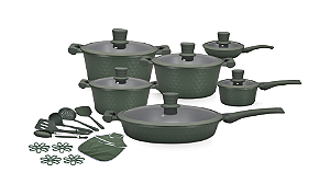 Diamond Max Antiaderente 22 Peças - Verde