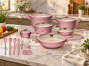 Bella Capri Antiaderente 22 Peças - Rosa
