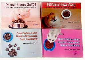 Box Alimentação de Pets - Kit com 4 livros para gatos e cães