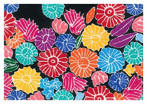 Print A4 Carimbo Flores Mexicanas