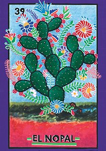 Print A4 El Nopal - Loteria Mexicana