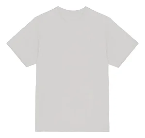 Camiseta básica UNISSEX Branco fio 30.1 penteado reforço na gola - 190 G - Modelagem Streetwear - Gola canelada 2x1 .
