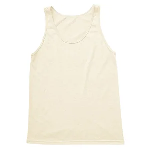 Regata Unissex Off-white fio 30.1 penteado - Vies na cava e bainha de 2 cm com 2 agulhas .