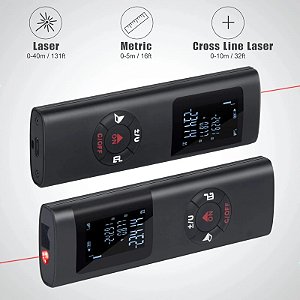 Mini Medidor de Distância 40m/60m a laser inteligente