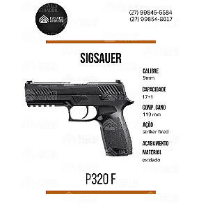 SigSauer P320F cal 9mm
