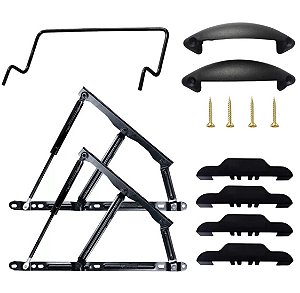 KIT DE FERRAGENS E ACESSÓRIOS 1000N PARA CAMA BOX QUEEN