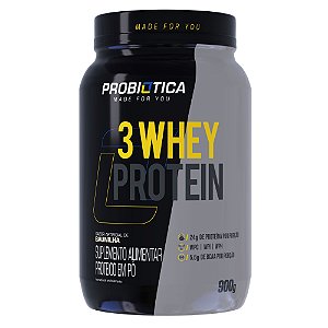 3 Whey Protein - Baunilha - 900g - Probiotica