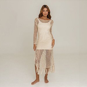 Vestido Tricot Glow Cris Ferraro Pérola