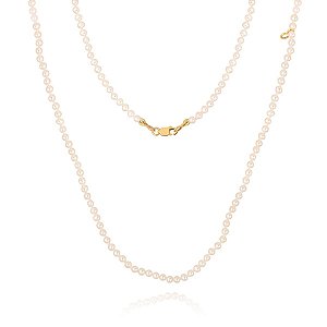 Colar de Pérolas Naturais com Fecho em Ouro 18K