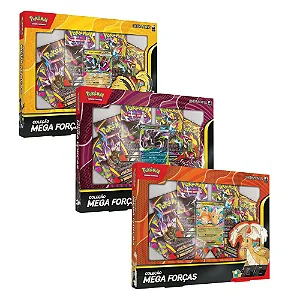 Pokémon Box de Coleção Mega Forças: Zeraora, Darkrai e Dragonite