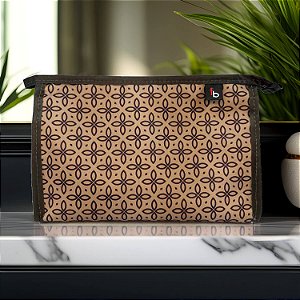 Necessaire Versatil - Estampa Classica Marrom