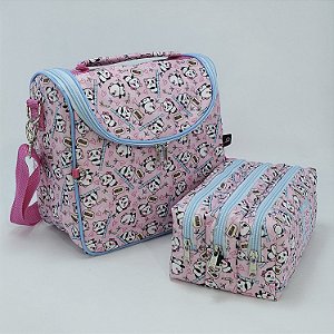 Bolsa Termica Noah  +  Estojo Triplo - Panda