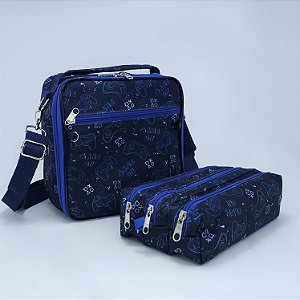 Bolsa Térmica Amora + Estojo Triplo - Estampa Gamer