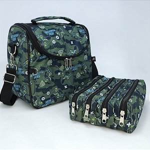 Bolsa Térmica Noah + Estojo Quádruplo Normal - Gamer