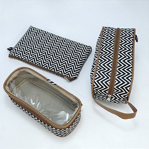 Necessaires Liah Pequena, Multiuso e Envelope - Zig Zag