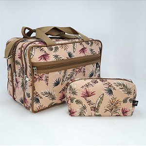 Kit Viagem, 2 peças, Bolsa de Mão Casual 3 Repartições e Necessaire Eny (P)
