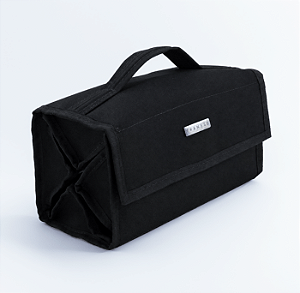 Necessaire Rocambole 4 Repartições Liso Preto