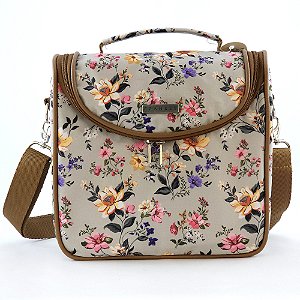 Bolsa Térmica Noah - Estampa tropical Cinza