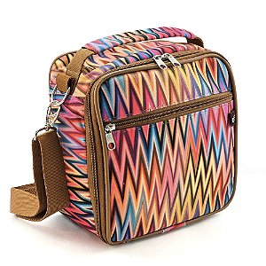 Bolsa Térmica Amora - Estampa ZigZag Colorido