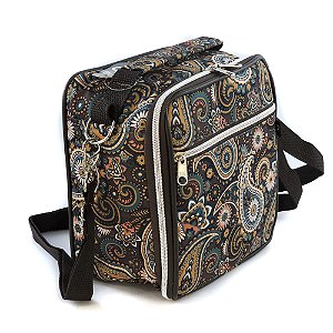 Bolsa Térmica Amora - Estampa Arabesco Marrom