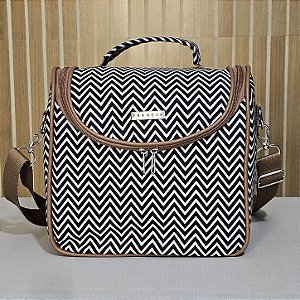 Bolsa Térmica Lancheira Compacta - Estampa zig Zag
