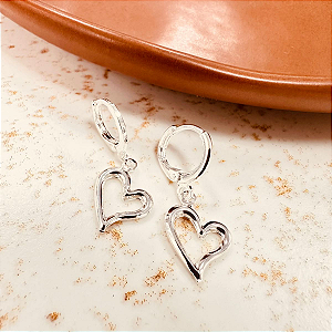 Brinco Cliq Coração Simples